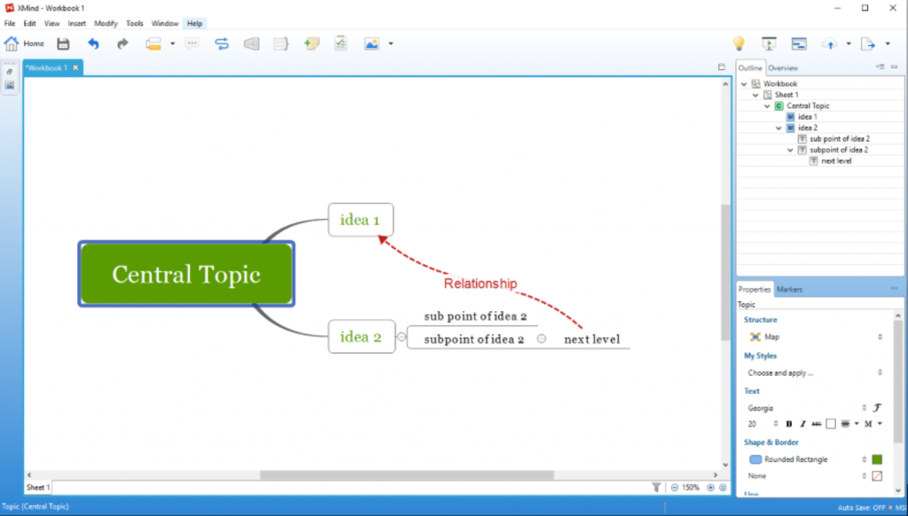 free mind mapping business tools sample